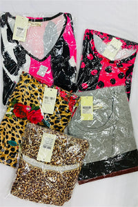 Wholesale women's apparel mix sizes and styles 5pcs sales $25, No return, No refund