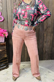 YMY13847 Coral velvet straight women bottom/pants w/side pockets (IS16 )