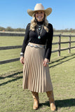 Western black crop long sleeve women's boutique top w/tassel BQ15470 DS2