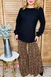 Wholesale Black long sleeve w/tighten cuff women tops BQ15722-1(GS7)