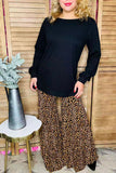 Wholesale Black long sleeve w/tighten cuff women tops BQ15722-1(GS7)