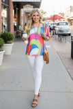 Retro abstract print women's boutique top Southern Stitch BQ15869 DS7