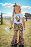 Western serape cross & leopard pant girls boutique set DLH0913-12 A7S2