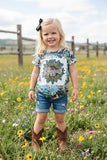 BLESSED sunflower printed girl t-shirt DLH1017-9 A16S4