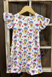 Baby clothes wholesale 4th of July doll printed baby onesie DLH1212-21 (A14S4)