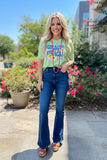 Western GRACE UPON GRACE sunflower women's boutique t-shirt DLH13539 (ES4)