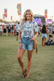 Western Dream feather blue tie dye short sleeve women's boutique t-shirt DLH13947 CS11