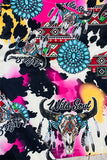 Western WILD SOUL concho & animal top bottom girls boutique set DLH2324 (A1S8)