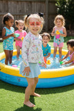 Unicorn/ice cream print girl swimming suit 2pcs DLH2333 8S2