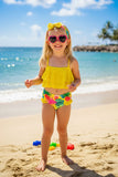 Trendy yellow tropical print girls boutique swimming suite 3pcs set DLH2335 8S3