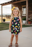 Westen fruits & popsicles printed top & shorts girl boutique set DLH2404 ((A4S8)