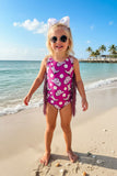 Western ranch girls boutique bathing suit w/fringe tassels DLH2454 S84