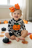 Halloween pumpkin patch cow prints baby boutique onesies DLH2579 13S4