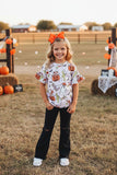 Halloween pumpkin & ghost top black jeans boutique girls set DLH2617 DLH2694 9S6