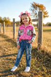 Western washed denim pants blue distressed girls boutique jeans DLH2468
