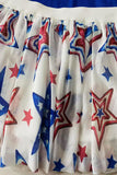 Children's clothing sets wholesale Royal blue & stars prints skirts 2pc sets DLH2777