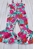 Western ranch girl one piece sleeveless girls boutique jumpsuit DLH2893 A11S1