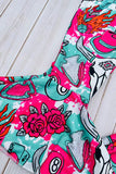 Western ranch girl one piece sleeveless girls boutique jumpsuit DLH2893 A11S1