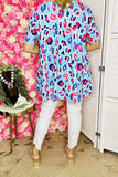 Women's clothing suppliers Leopard baby doll women blouse & short sleeve GJQ14495 (DS8)