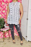 Women's top suppliers Aztec printed & sleeveless & strings GJQ14967 (CS3