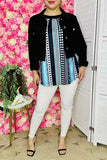 Women tops wholesale Multi color serape printed & sleeveless top GJQ15986
