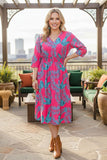 Chic women boutioque dress & 3/4 sleeve and pockets Southern Stitch GJQ15990 AS8