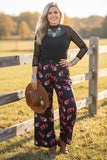Western 777 & 8-balls print wide leg women's boutique pant Southern Stitch GJQ17195