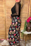 Western lucky yall wide leg women's boutique pant Southern Stitch GJQ17277