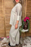 Western checkered wide leg women's boutique pant Southern Stitch GJQ17397