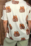 Western checkered & cactus pumpkin women's boutique top Southern Stitch GJQ17390