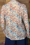 Western paisley floral sheer women's boutique top Southern Stitch GJQ17426