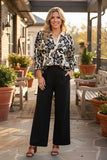 Western floral print 3/4 sleeve women's boutique top Southern Stitch GJQ17462