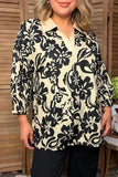 Western floral print 3/4 sleeve women's boutique top Southern Stitch GJQ17462