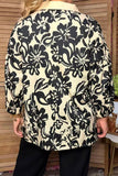 Western floral print 3/4 sleeve women's boutique top Southern Stitch GJQ17462