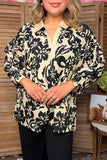Western floral print 3/4 sleeve women's boutique top Southern Stitch GJQ17462