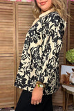 Western floral print 3/4 sleeve women's boutique top Southern Stitch GJQ17462
