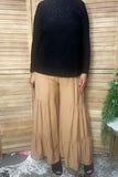 Trendy floral pattern black lace women's boutique top Southern Stitch GJQ17463