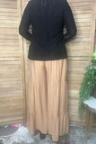 Trendy floral pattern black lace women's boutique top Southern Stitch GJQ17463