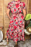 Chic blush floral maxi women's boutique dress Southern Stitch GJQ17491