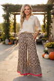 Western solid color cream 3/4 sleeve women's boutique top GJQ17536