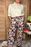 Western cream silky puff sleeve women's boutique blouse Southern Stitch HQ17743