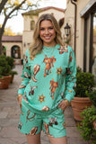 Western elements mint long sleeve women's boutique set Southern Stitch GJQ17715