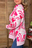 Christmas ornament & bow pink long sleeve women's boutique top Southern Stitch GJQ17762