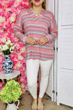 Plus size women's clothing wholesale multi color serape long sleeve top GJQ8131  CS8