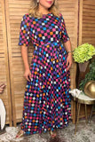 Western checkered sheer maxi women boutique dress Southern Stitch HQ17577