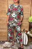 Western leopard lucky 777 top & pant women boutique set Southern Stitch HQ17585