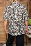 Western leopard print short sleeve women's boutique top Southern Stitch HQ17594