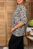 Western leopard print short sleeve women's boutique top Southern Stitch HQ17594