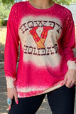 XCH13886 HOWDY HOLIDAYS long sleeve top