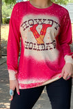 XCH13886 HOWDY HOLIDAYS long sleeve top